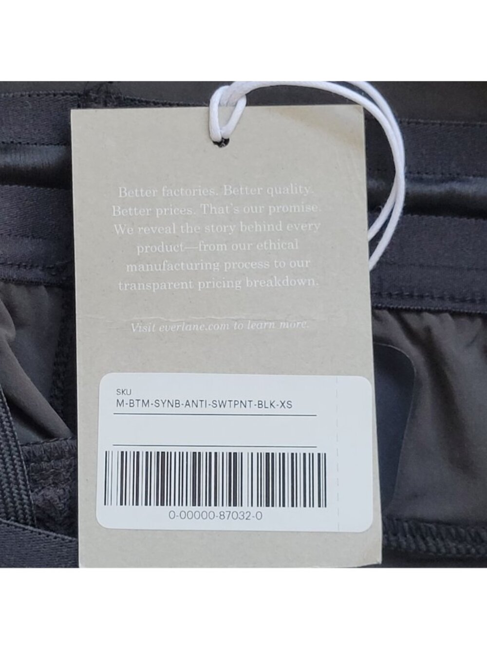 Everlane The Everyone Sweatpant Mens Size 27 (E2) Black Drawstring Waist NWT - Picture 8 of 10